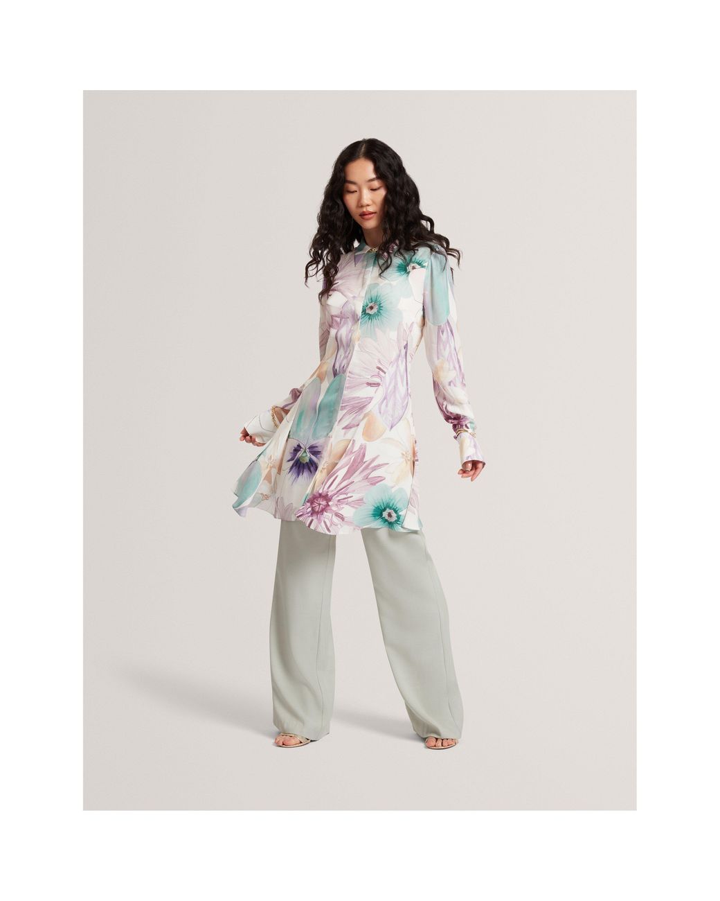 Ted Baker White Mini Shirt Dress