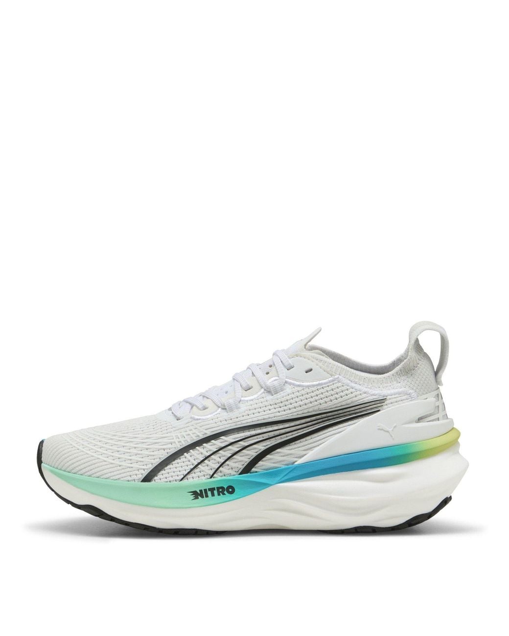 PUMA White Foreverrun Nitro 2 Wn Road Running Shoes