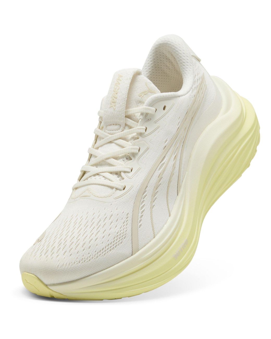 PUMA White Magmax Nitro Running Shoes for men