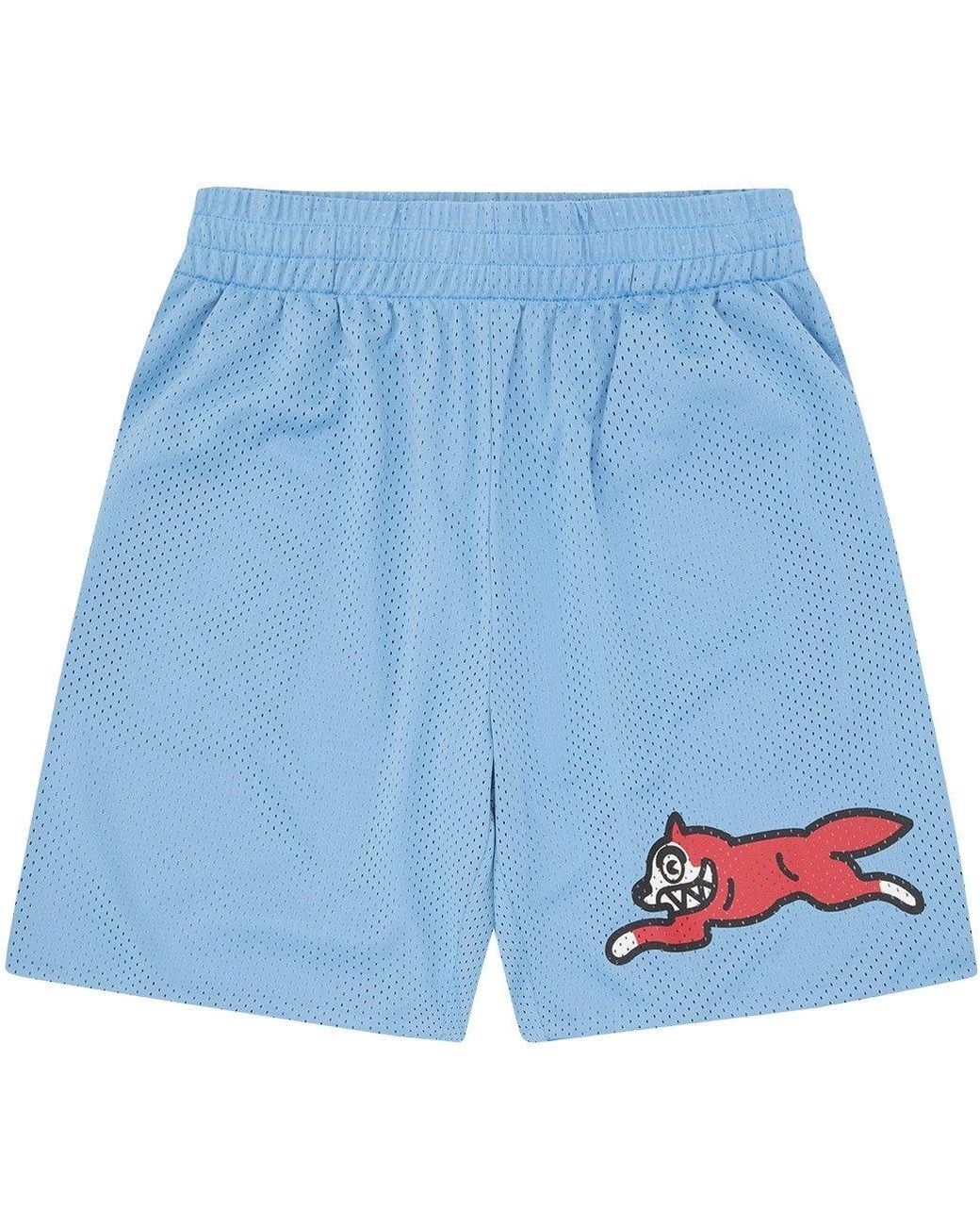 ICECREAM Blue Fleece Jogger Shorts for men