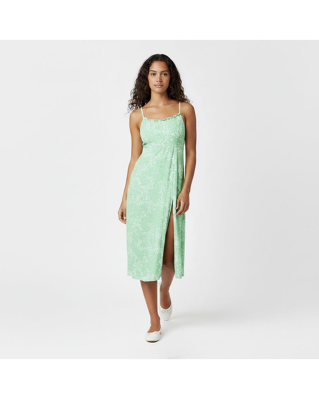 Jack Wills Green Midi Tea Dress
