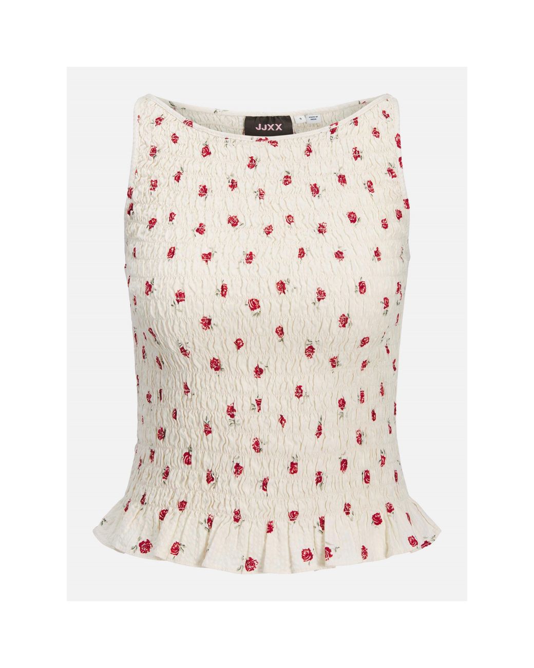 JJXX Pink Smock Peplum Top
