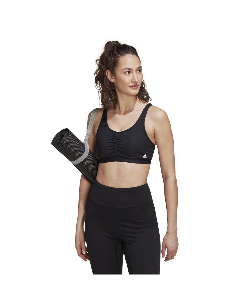 Adidas Black Coreessentials Medium-Support Bra