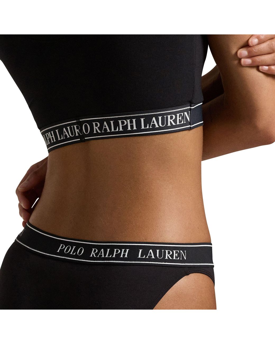 Polo Ralph Lauren Black Cotton Hipster Brief