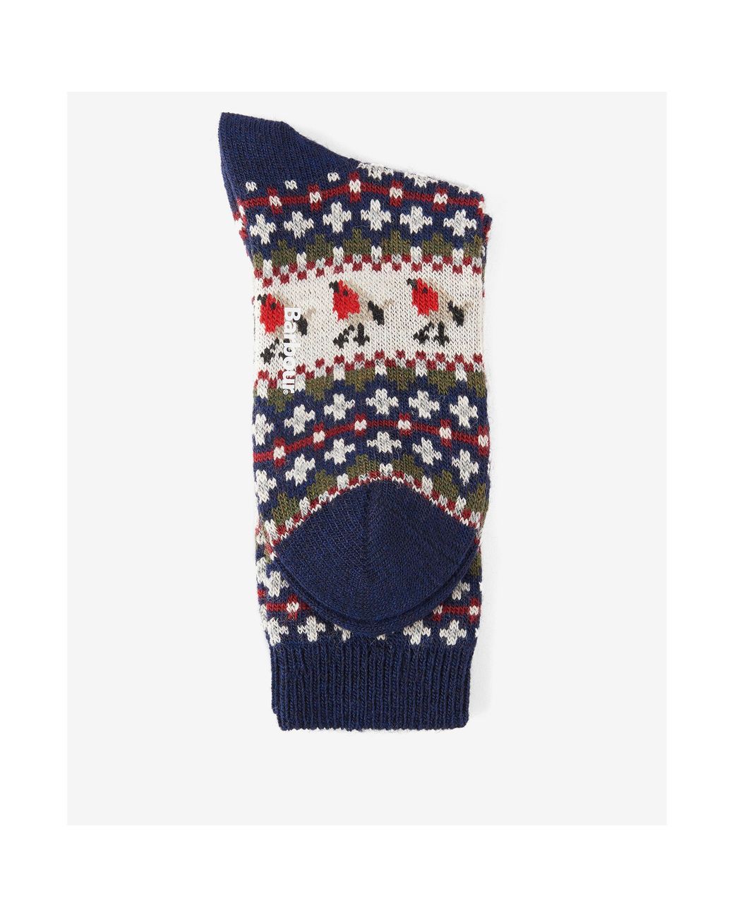 Barbour Blue Robin Fair Isle Socks