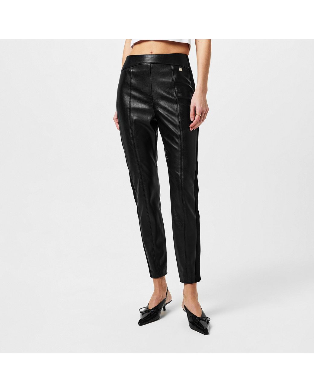 Ted Baker Black Vllada Leather Pants