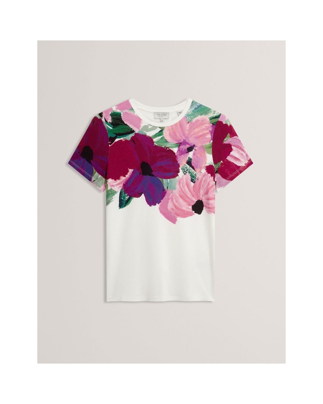 Ted Baker Pink Ted Printed Tee Ld71