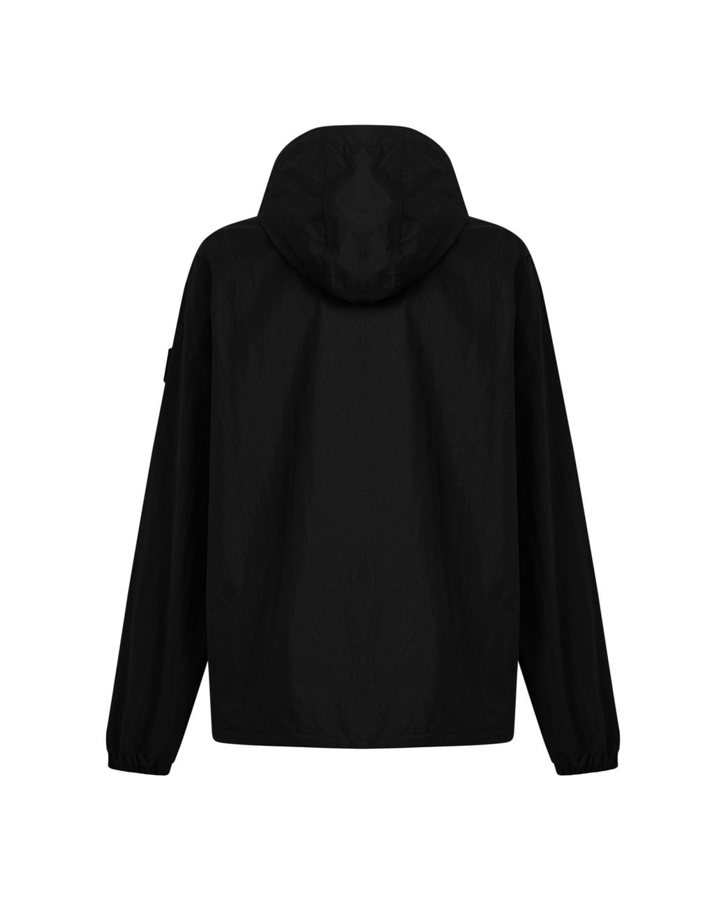 Belstaff Black Stride Smoc Half-Zip Hooded Overshirt for men
