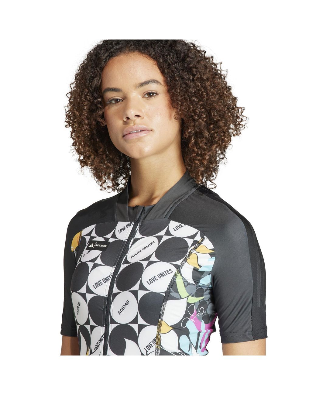 Adidas S Rich Mnisi X The Cycling Short Sleeve Shirt Black 8