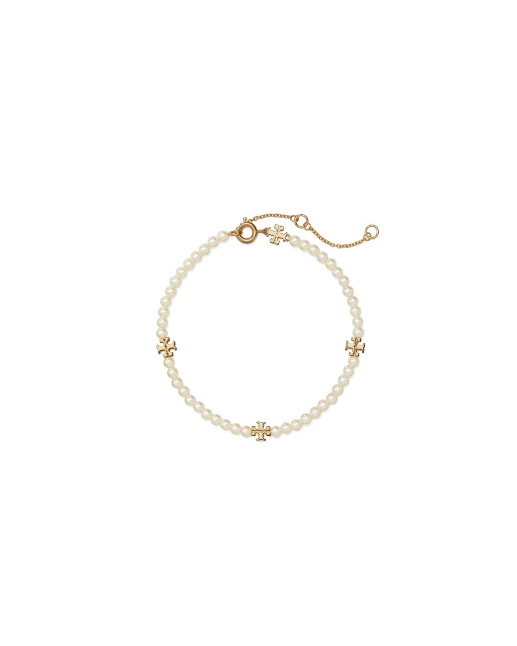 Tory Burch Metallic Kira Pearl Bracelet