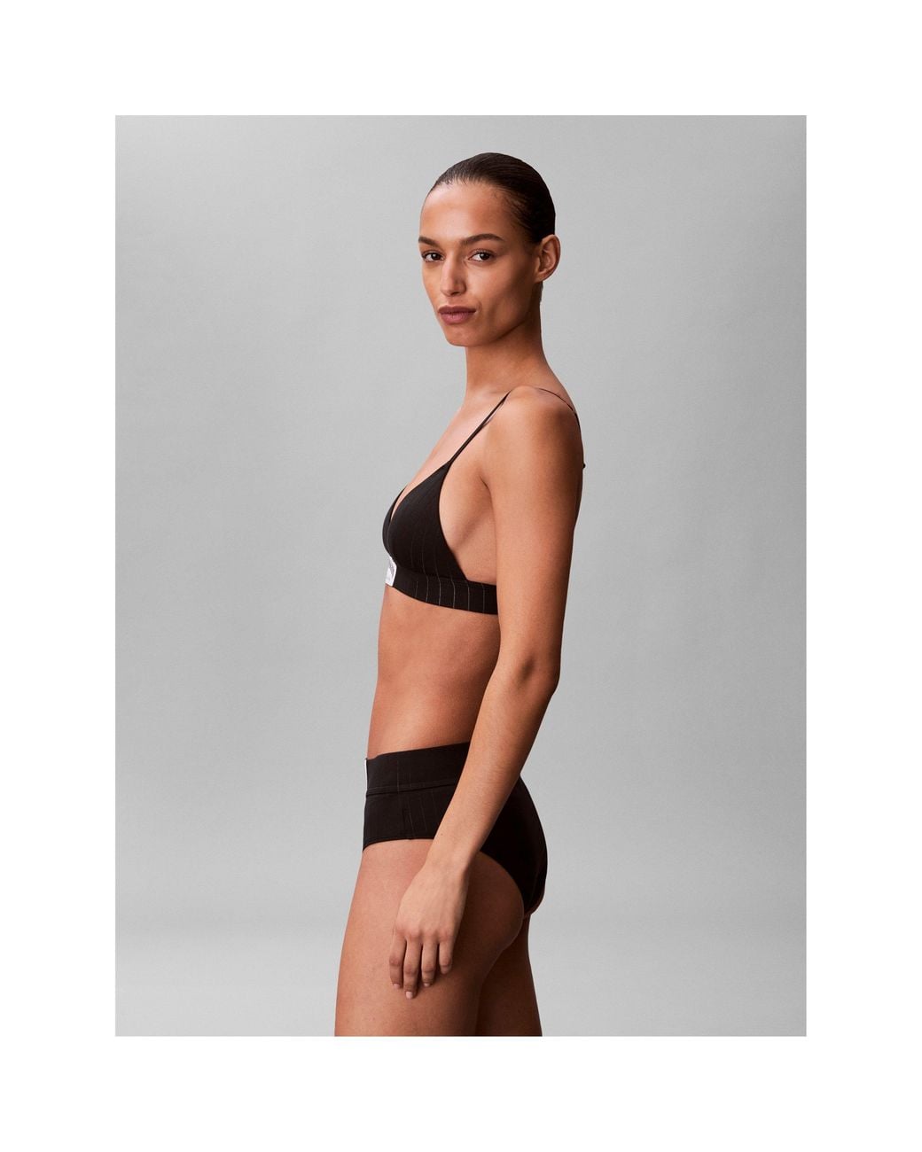 Calvin Klein Black Non Wired Triangle Bralette