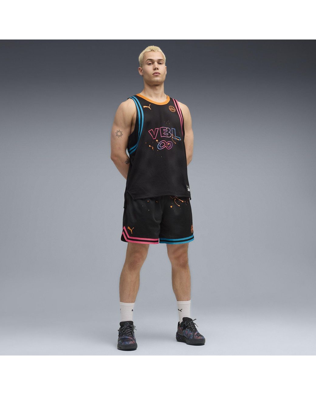 PUMA Blue All Pro Nitro 2 Vbl Basketball Trainers for men