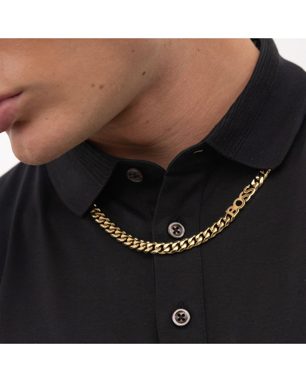 Boss Metallic Gents Kassy Chain Necklace for men