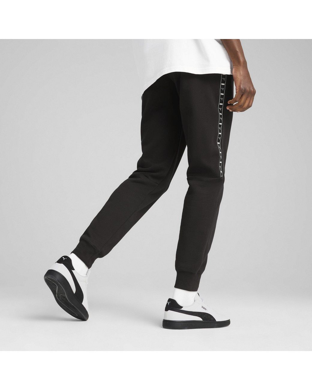 PUMA Black Tape Closed Hem Fleece Joggers for men