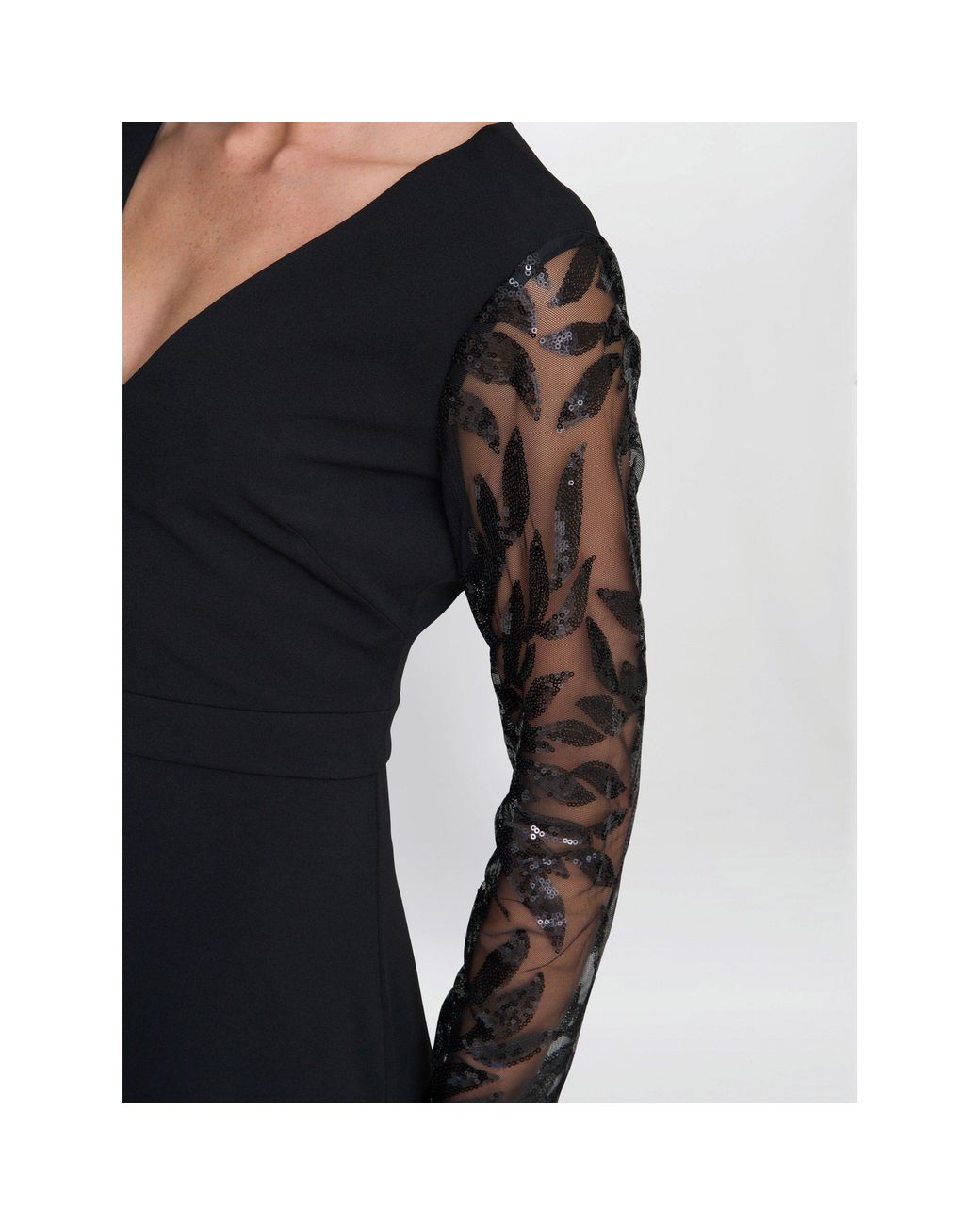 Gina Bacconi Black Angie Cocktail Dress