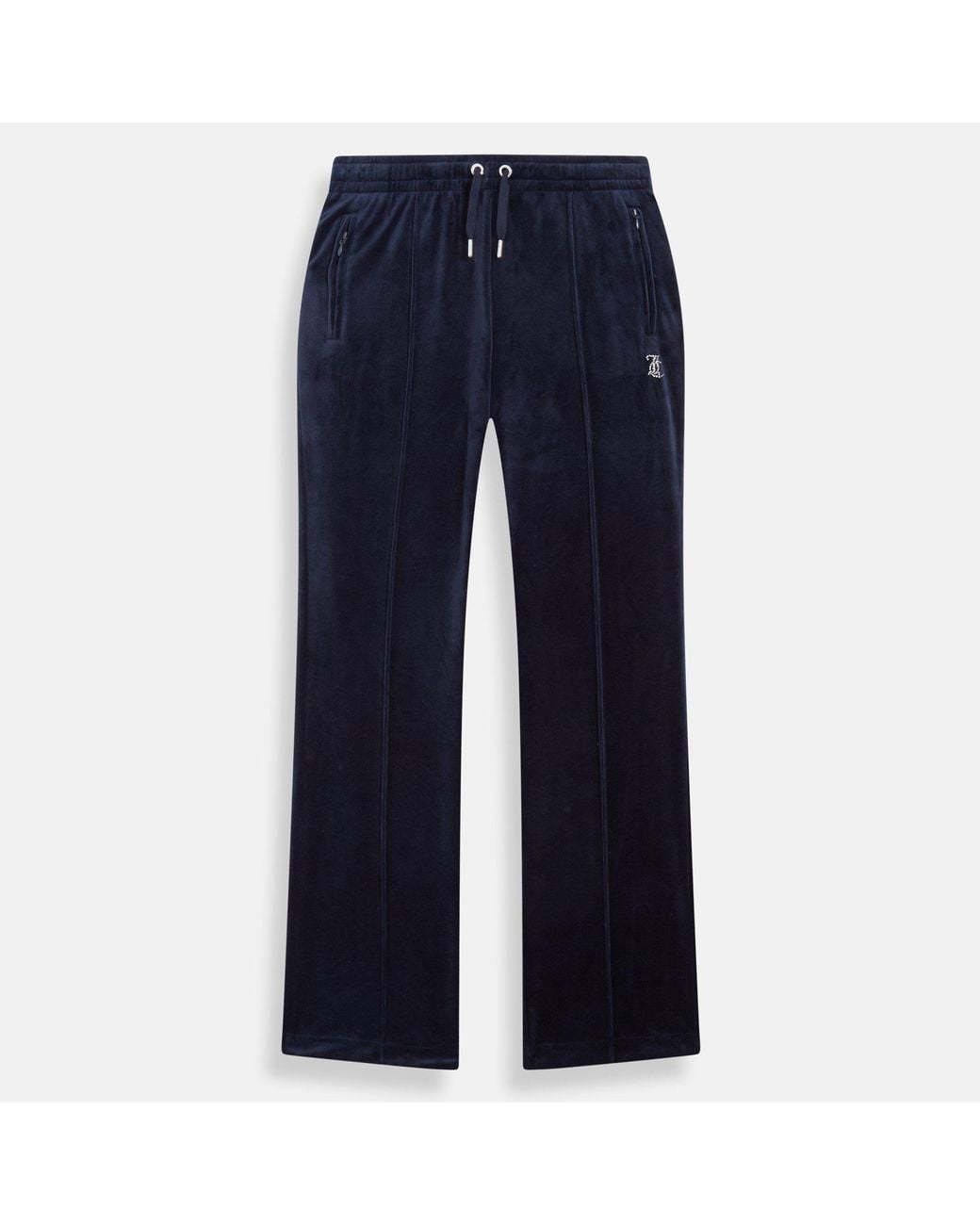 Juicy Couture Blue Tina Track Pant Velour Joggers
