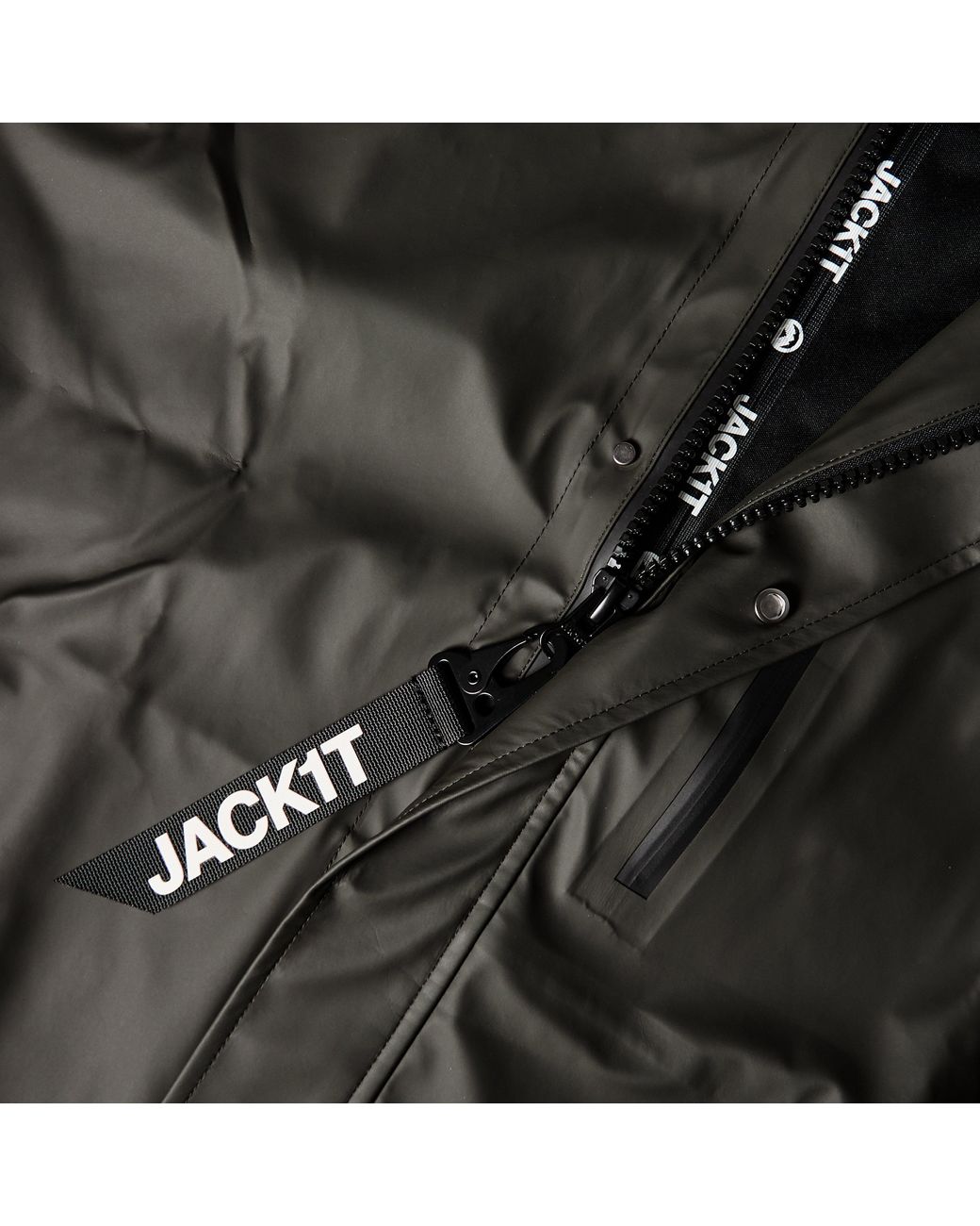 Jacket Gray Elements Rain Anorak for men