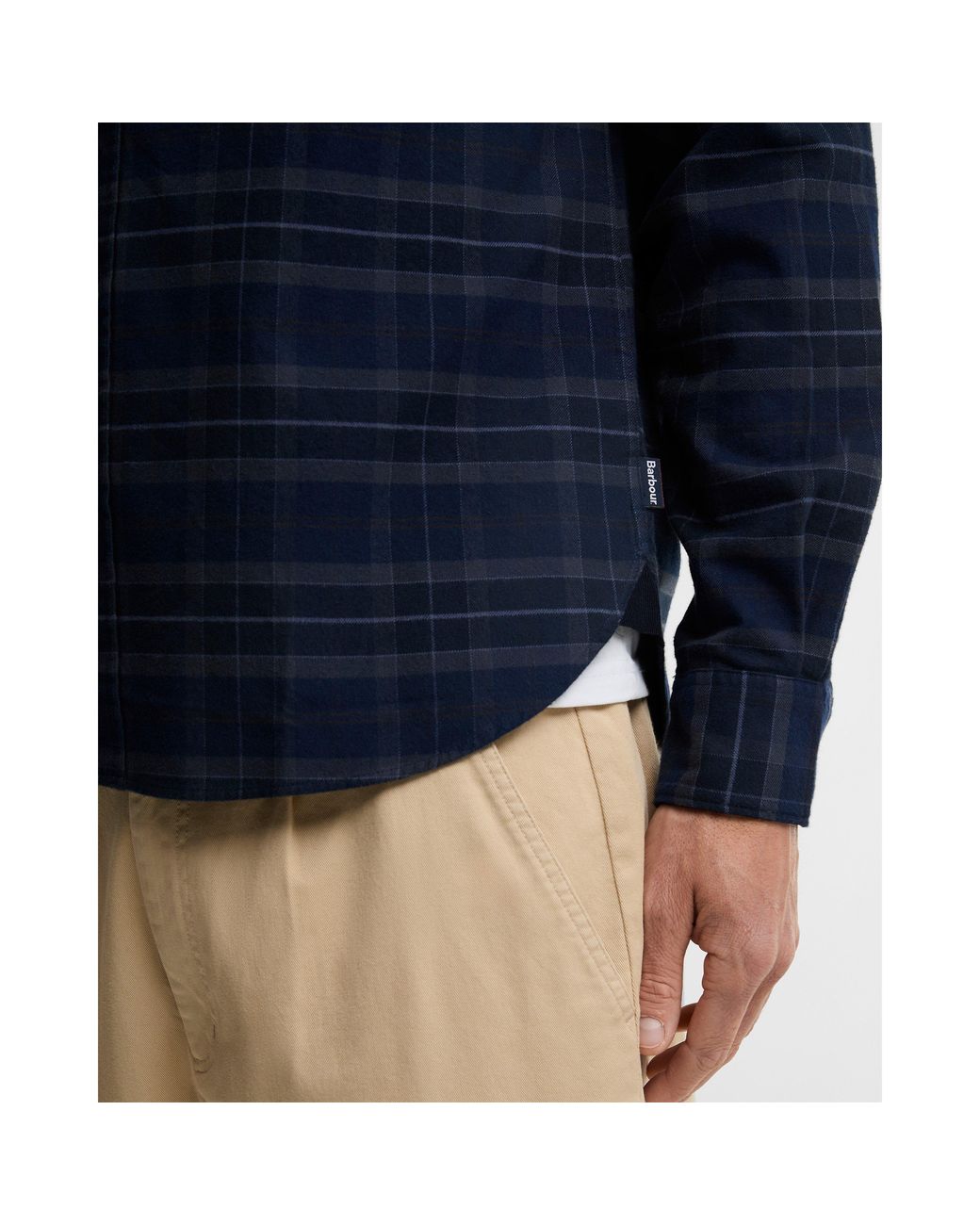 Barbour Blue Dunoon Tartan Cotton Long-Sleeve Shirt for men