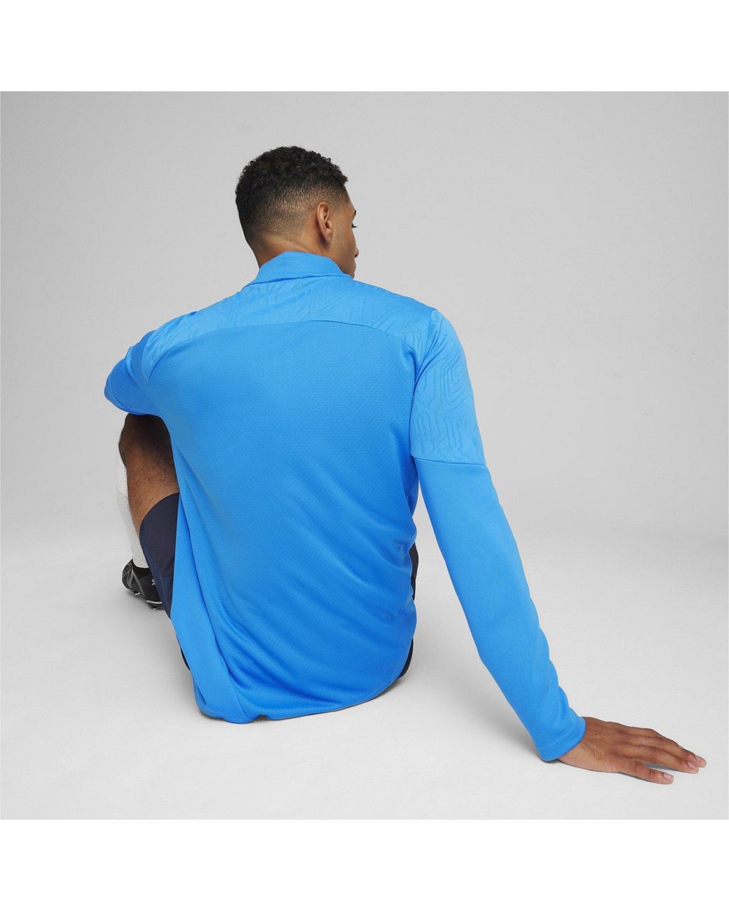 PUMA Blue Teamfinal Training 1/4-Zip Fleece for men