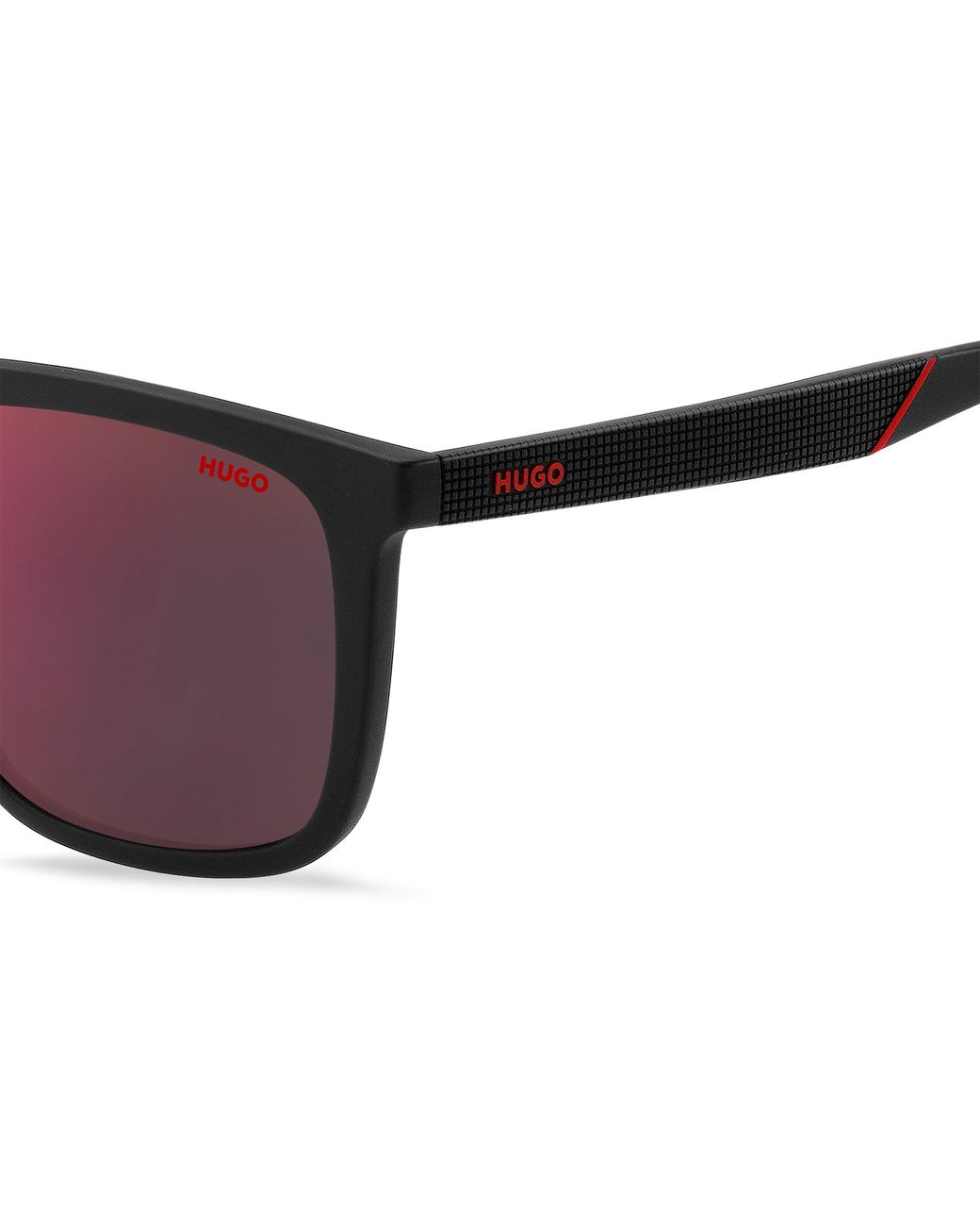 HUGO Black Rectangle Sunglasses for men