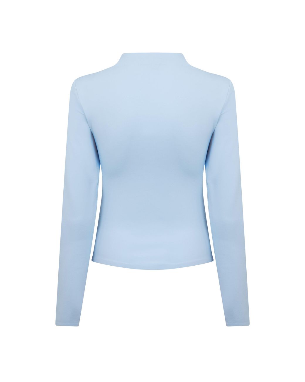 Nike Blue Mock-Neck Jersey Slim-Fit Long-Sleeve T-Shirt