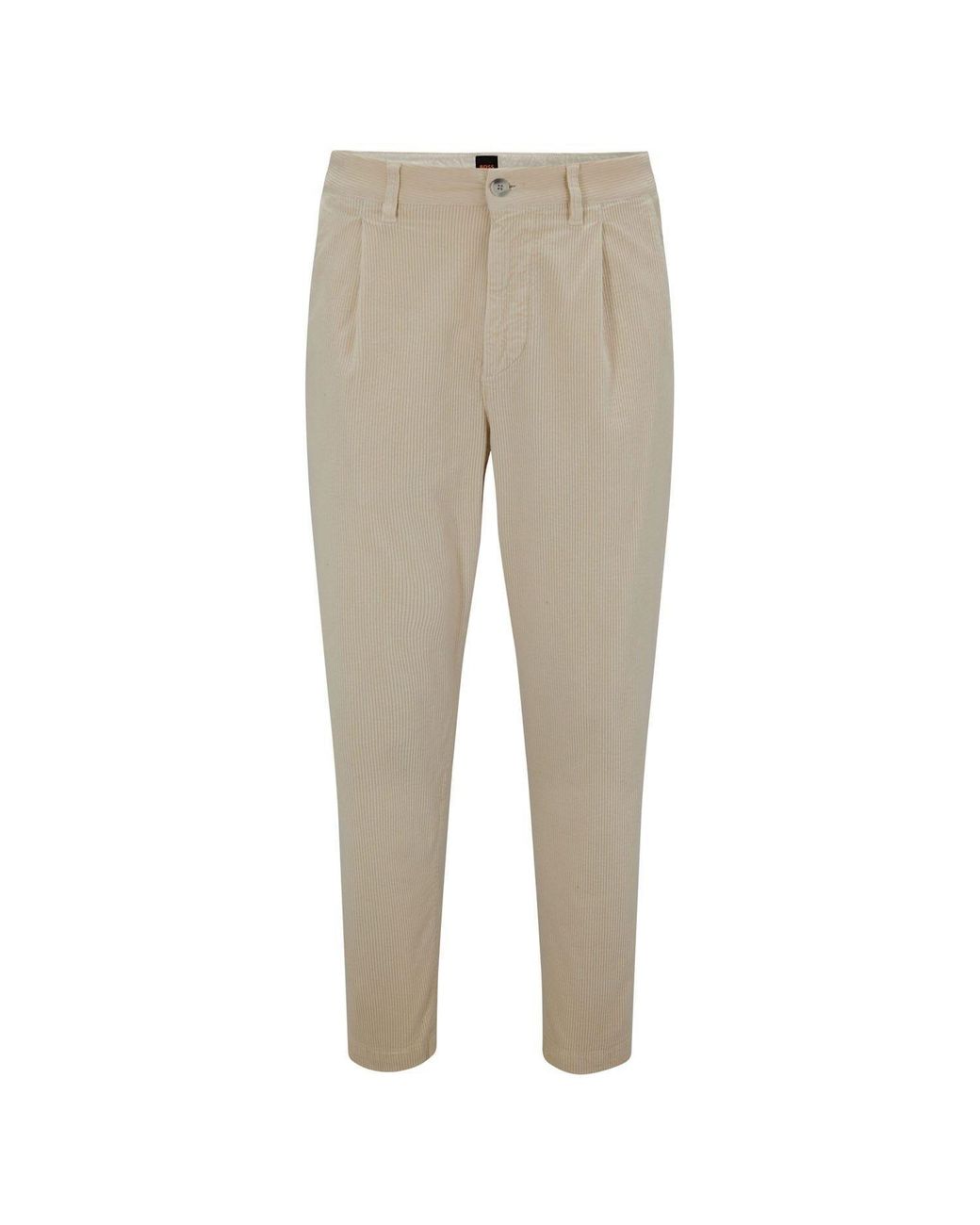 Boss Natural Schino-Shyne 10243987 01 Straight Leg Trousers for men