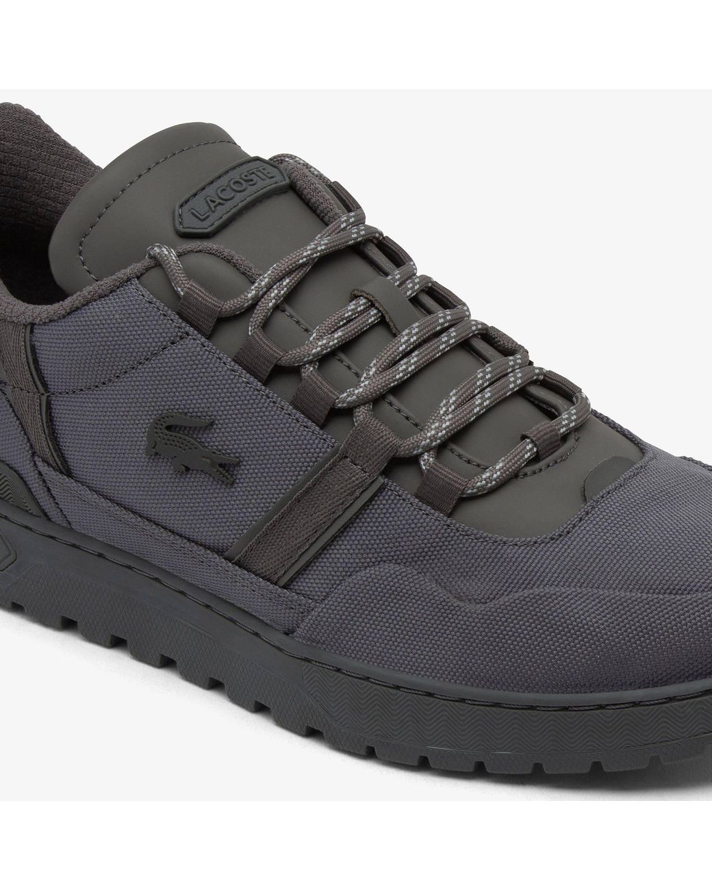 Lacoste Gray T-Clip Low-Top Trainers for men