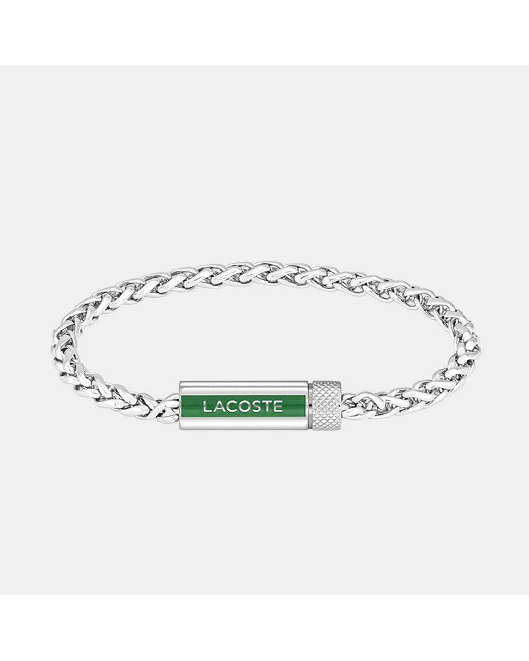 Lacoste Metallic Spelt Stainless Steel Bracelet for men