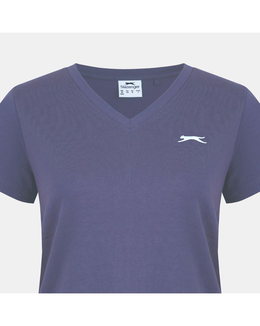Slazenger 1881 Blue Ladies V Neck Tee Shirt
