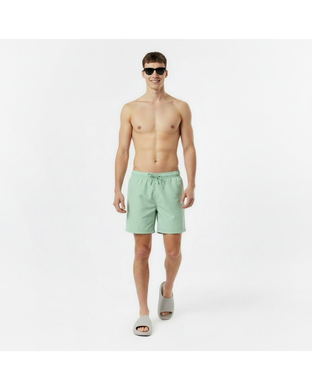 Jack Wills Green Mid-Length Swim Shorts for men