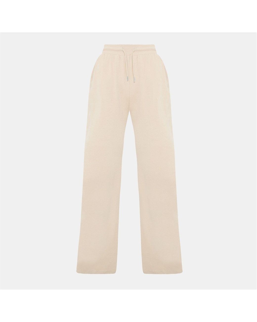 I Saw It First Natural Ribbed Wide Leg
