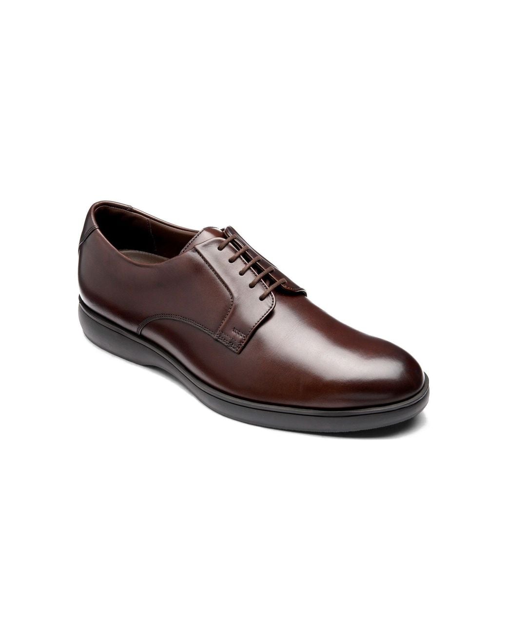 Loake Brown Irwin Derby Shoes for men