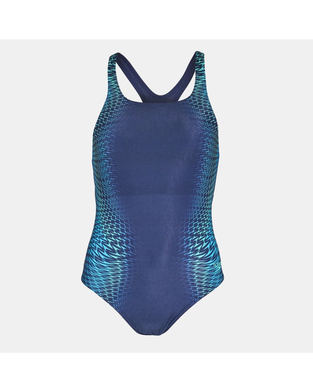 Speedo Blue Laneback One-Piece Swimsuit