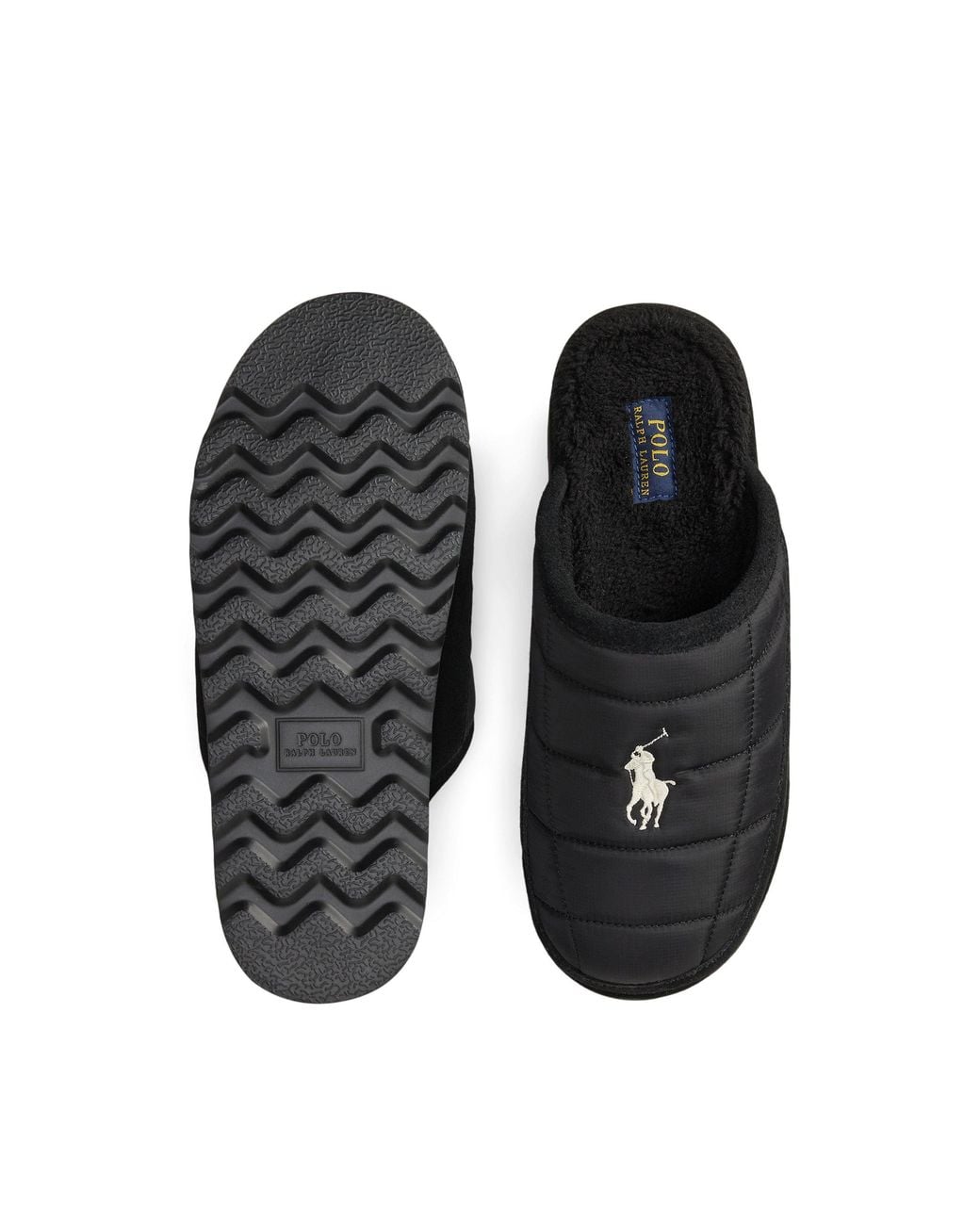 Polo Ralph Lauren Black Mules Slippers for men