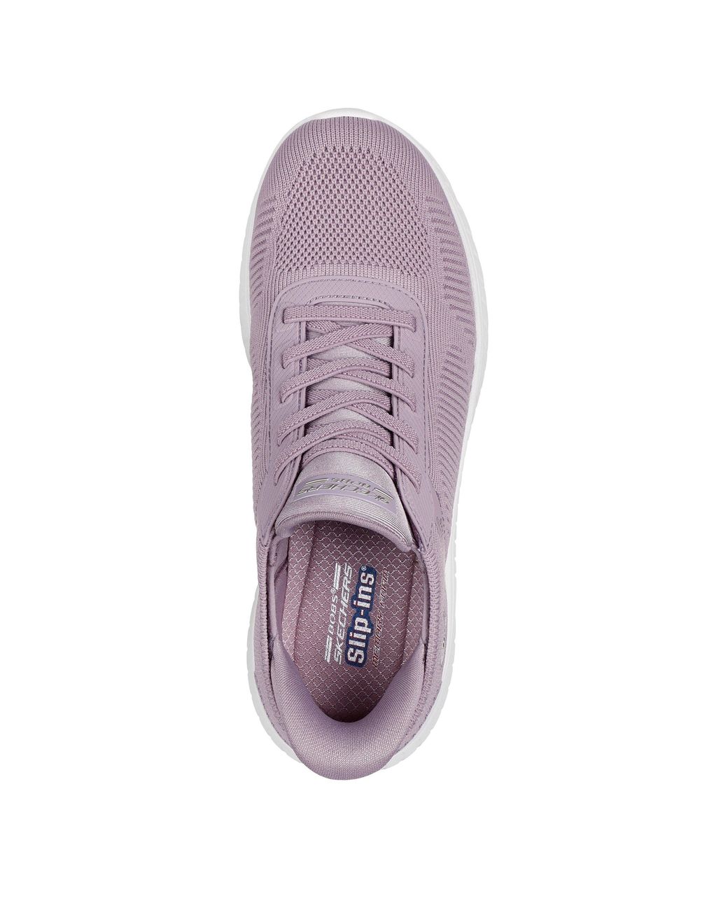 Skechers Purple Bobs Squad Chaos Current Muse Slip-On Trainers