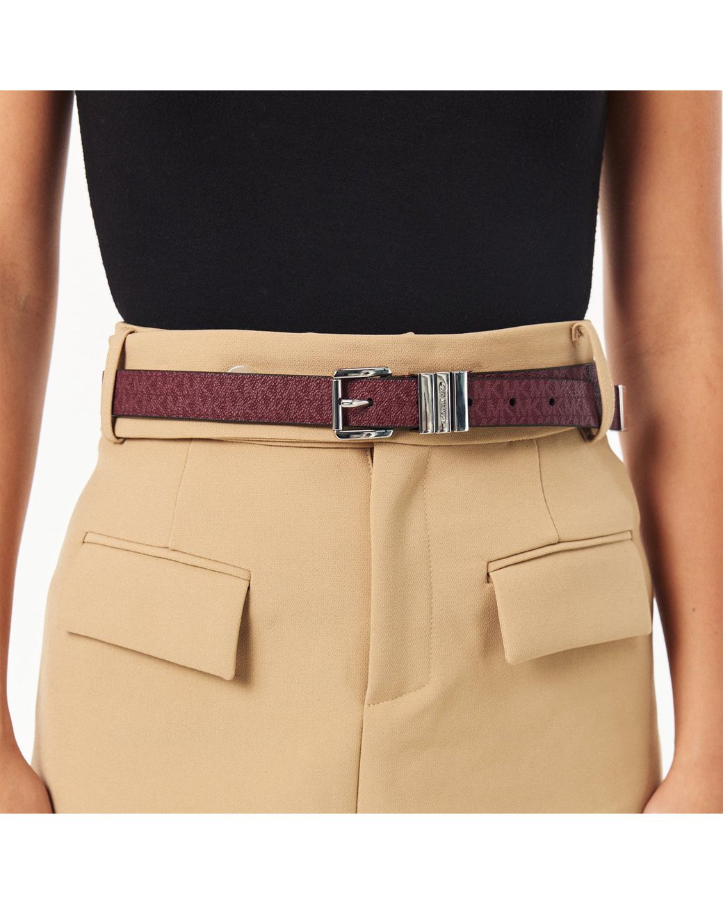 MICHAEL Michael Kors Brown Leather Belt