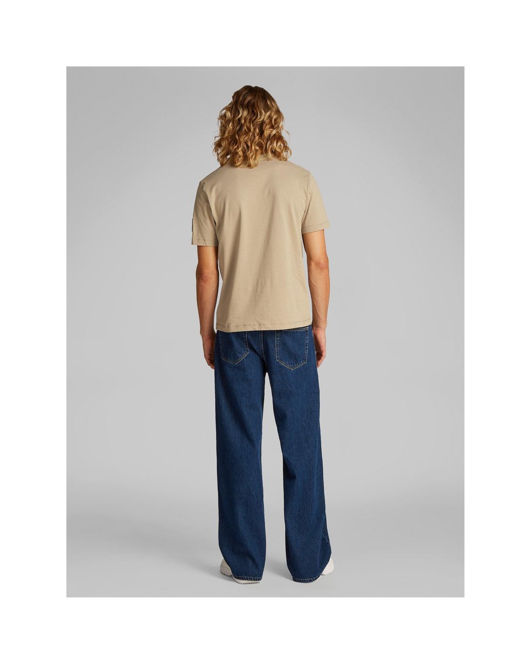 Calvin Klein Natural Monogram Badge T-Shirt for men