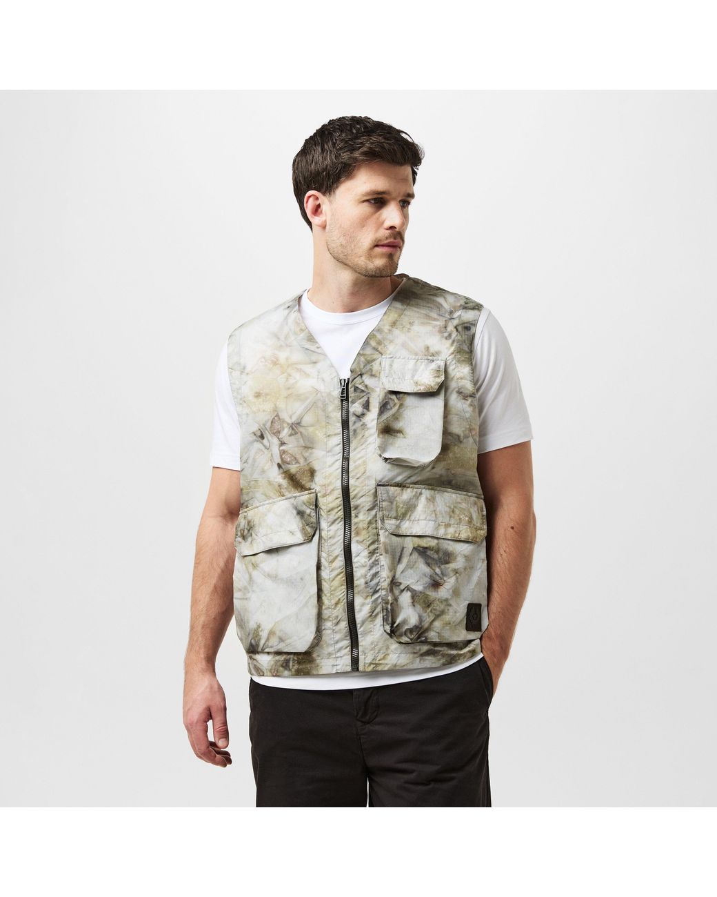 Belstaff Gray Hithe Sleeveless Gilet for men