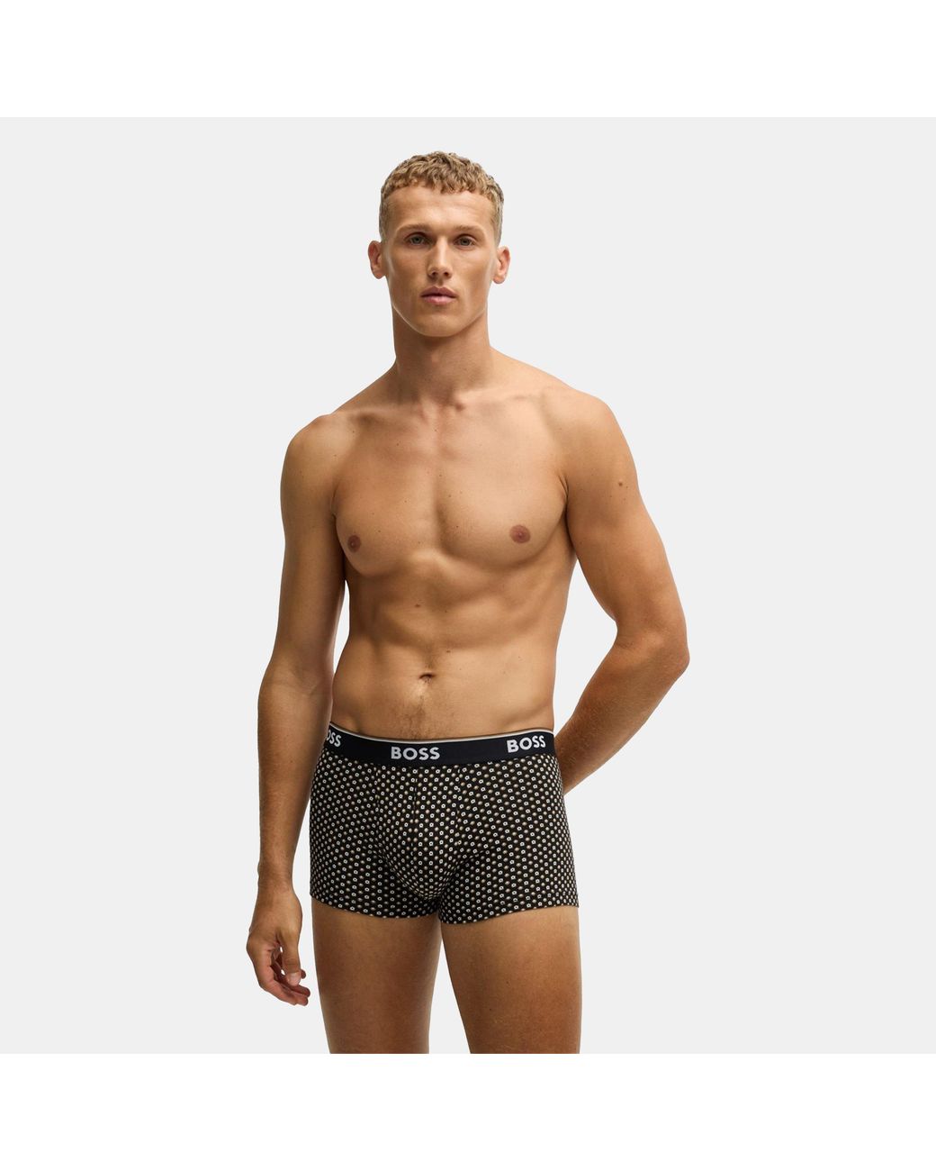 Boss Black Bodywear 3-Pack Boxer Shorts With Logo Detail for men