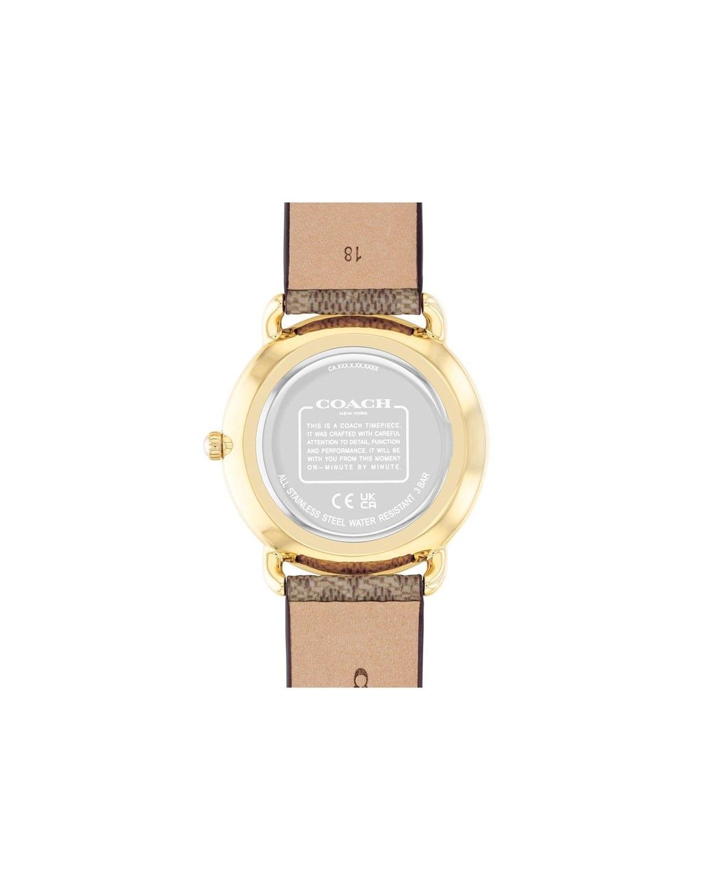 COACH Metallic Ladies Elliot Signature Watch