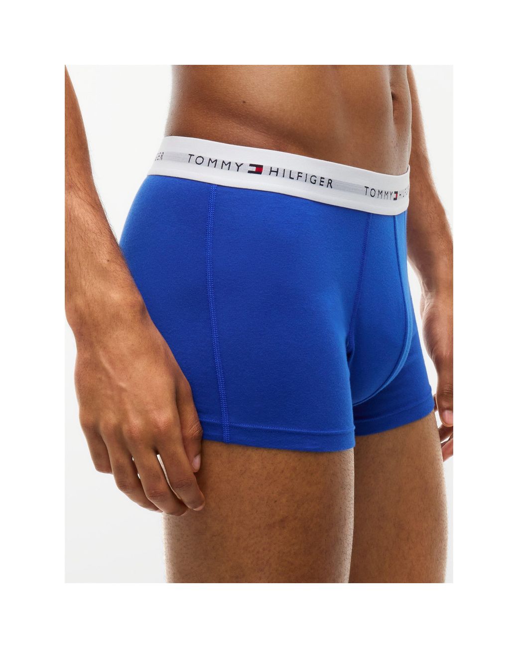 Tommy Hilfiger Black 3-Pack Logo Waistband Trunks for men