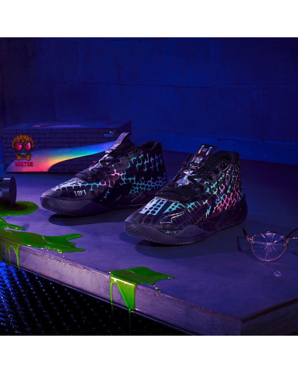 PUMA Black Mb.01 Tmnt Baxter Stockma Basketball Trainers for men