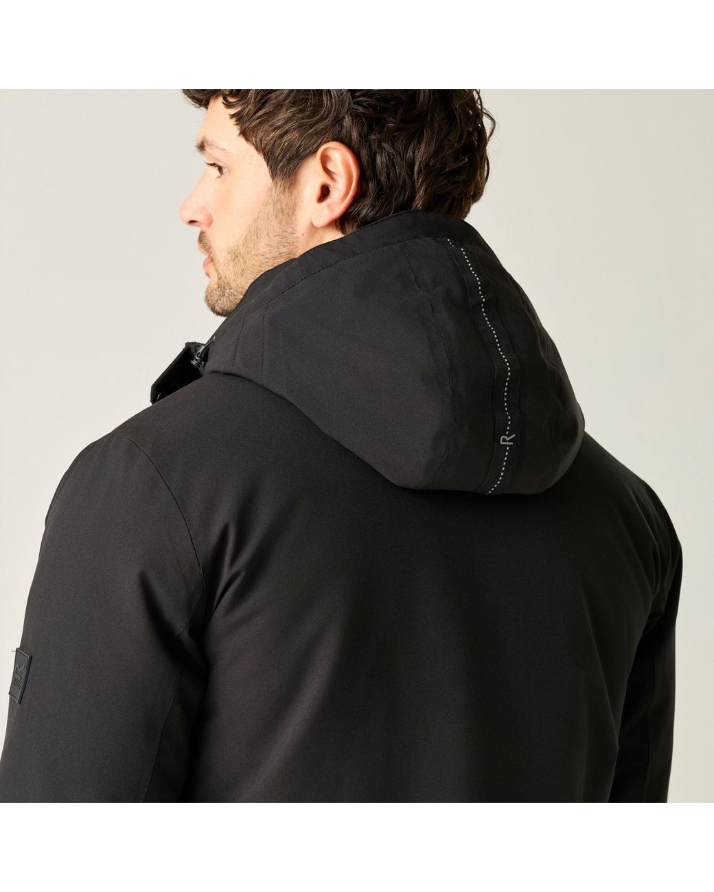 Regatta Black Baylon Waterproof Jacket for men