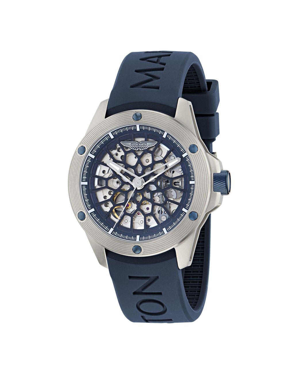 Aston Martin Blue Automatic Watch Box Set Sn62 for men