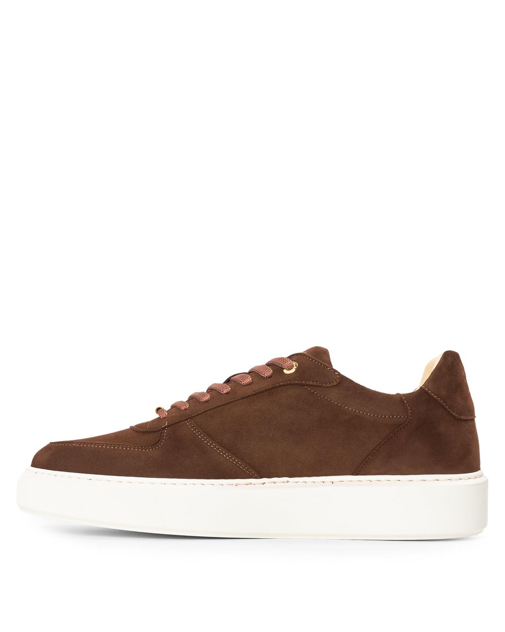 Android Homme Brown Manhattan Suede Low-Top Trainers for men