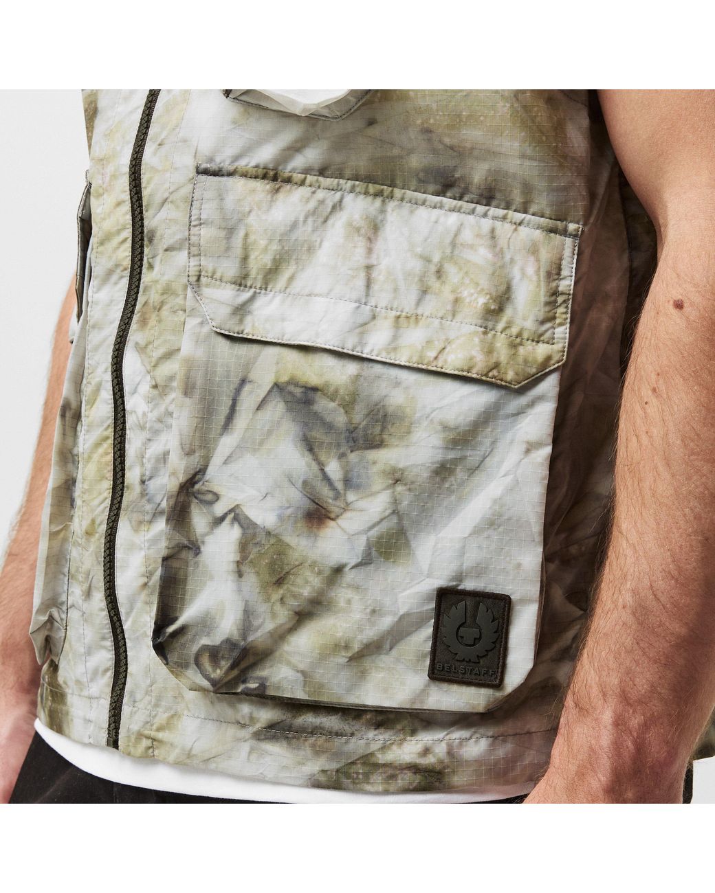 Belstaff Gray Hithe Sleeveless Gilet for men