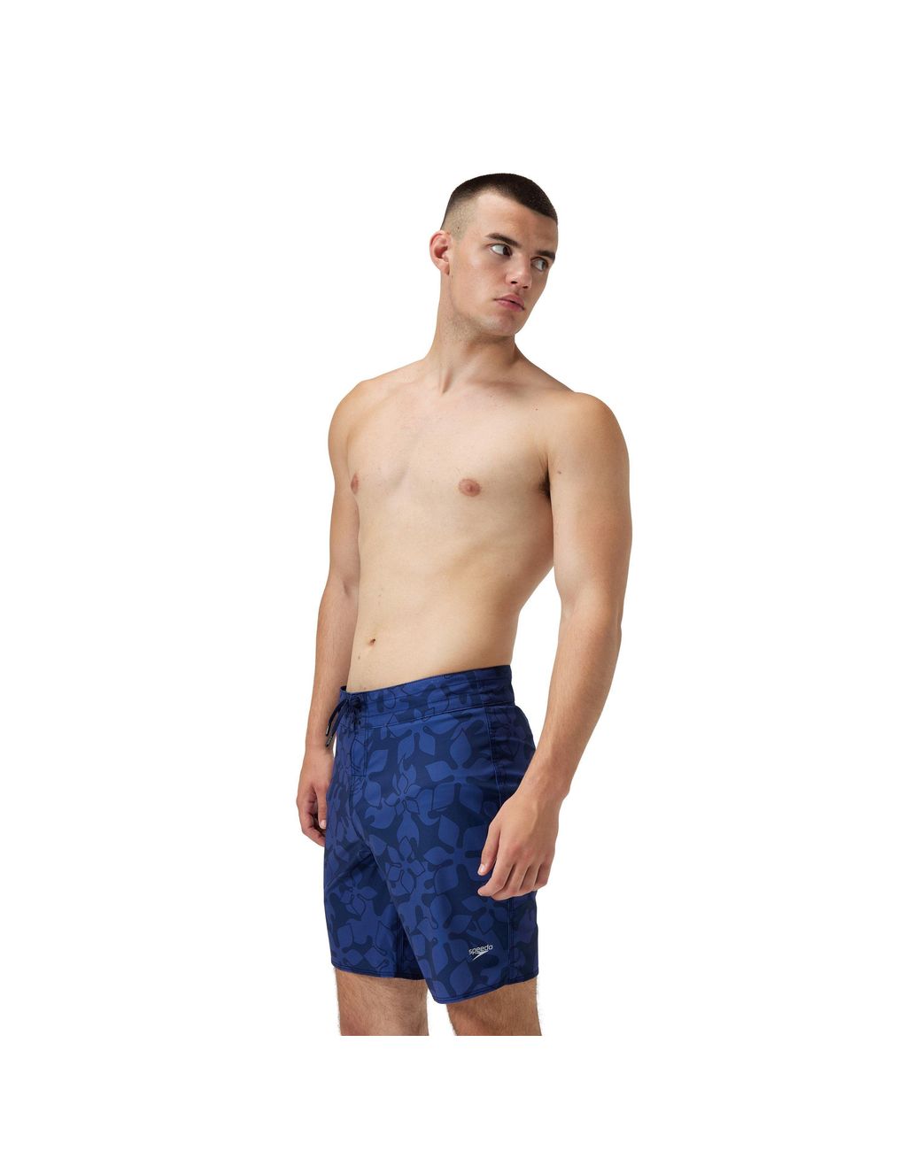 Speedo Blue The Lookout Print Swim Shorts for men