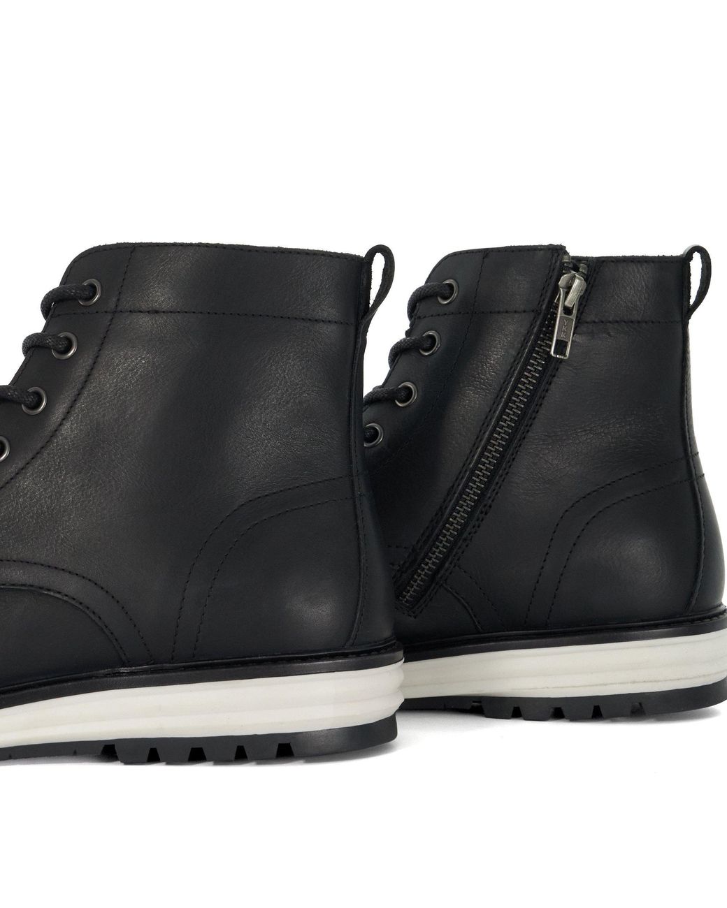 Dune Black Coburn Flat Ankle Boot