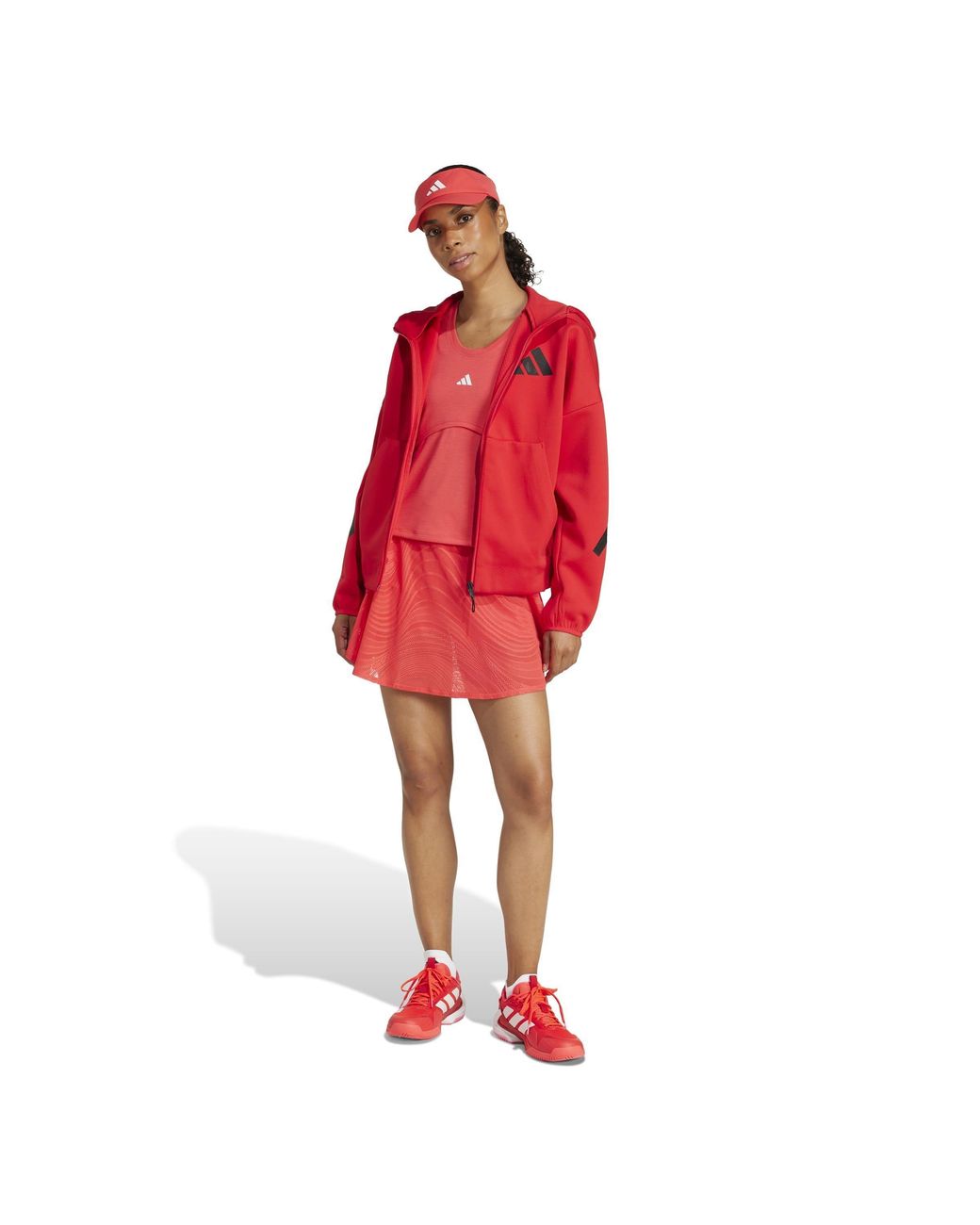 Adidas Red Tennis Pro Climacool+ Print Skirt