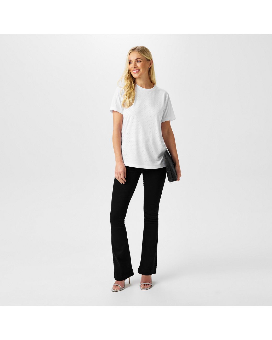 Biba White Diamante T-Shirt